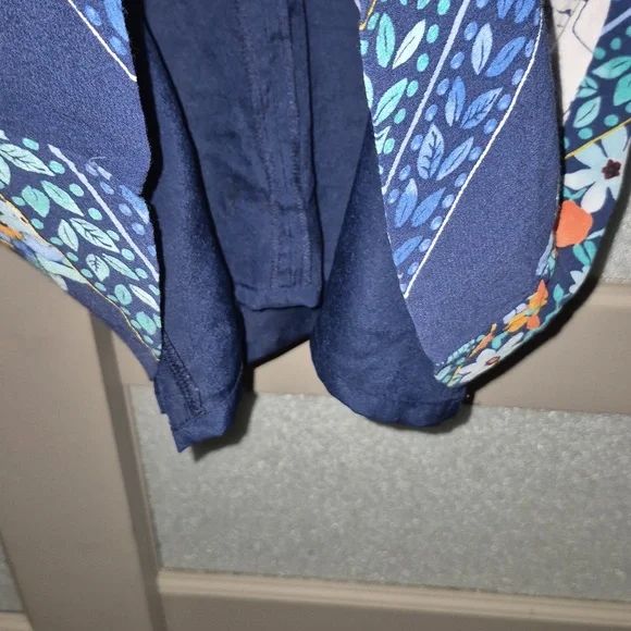 Maeve Navy Floral Mini Tunic Dress - Picture 6 of 7